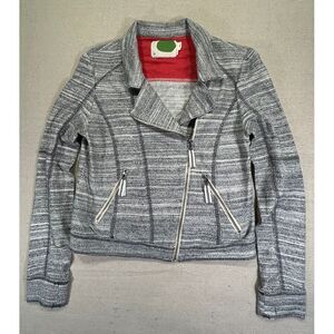 Anthropologie‎ Women's Small Cropped Bomber Full Zip Jacket Stylish Fashion